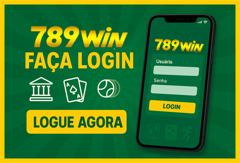 Imagem destacando login seguro na 789WIN para novos usuários